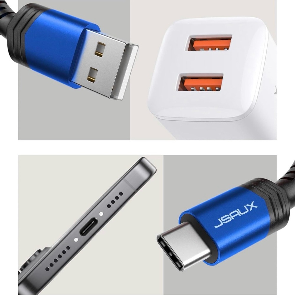 Blue USB-C Cable 2-Pack - Picture 9 of 10